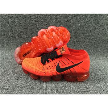 Nike Flyknit Air VaporMax 2018 Men's Running Shoes Red Black